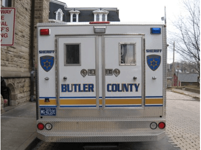 Back View of Sheriff Truck Purchased with Grant Funds